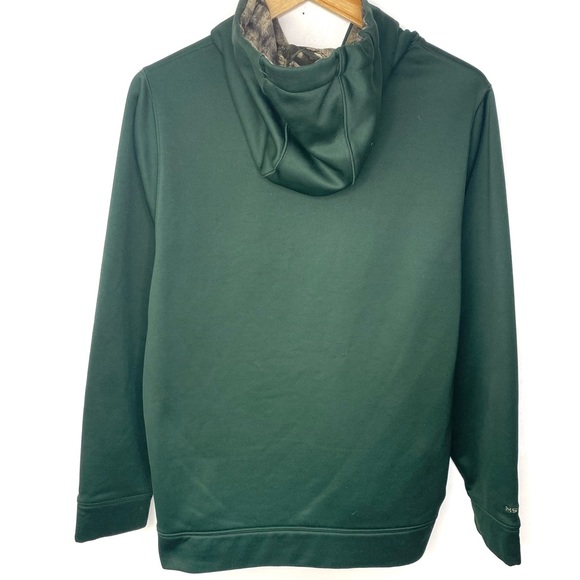 Under Armour UA Men’s Forest Green Storm 1 Pullover Hoodie Sweatshirt Medium - Picture 4 of 7